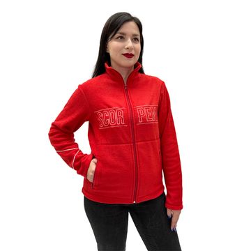Кофта флисовая на молнии Scorpena Collection красная