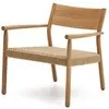 Кресло Yalia из массива дуба с натуральной отделкой и сиденьем из 100% веревки
