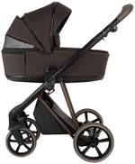 Детская коляска Roan Sol Vintage Luxury 2.0 3 в 1 с автокреслом Pituso Santiso Pro VIN 04/TC Turkish Coffe/Bronze/руч.Cappuccino