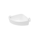 Полка навесная Krita угловая (снежно-белый)