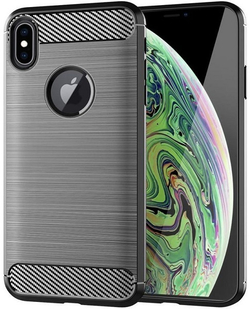 Чехол для iPhone XS Max цвет Gray (серый), серия Carbon от Caseport