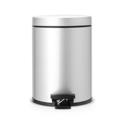 Ведро для мусора Brabantia серый металлик 5л вид спереди