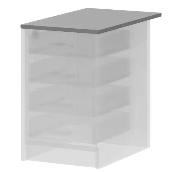 Крышка к приставным тумбам А-707 Серый 730x440x22 Арго