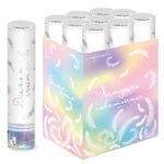 Пневмохлопушка (12/30 см), Большого Счастья, Перья, Белый, 1 шт.