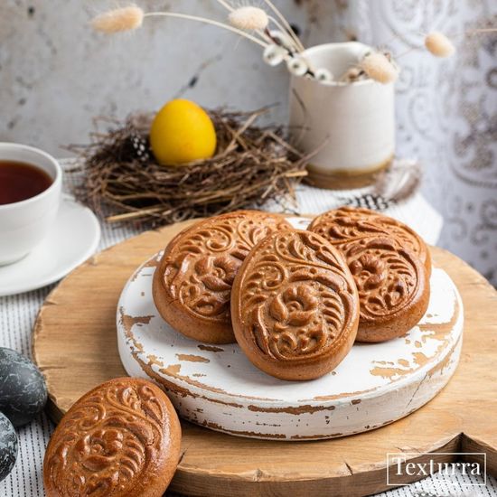 Пряничная доска Гжель яйцо