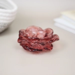 Подсвечник «Роза» 10*4,5 см, Розовый темный