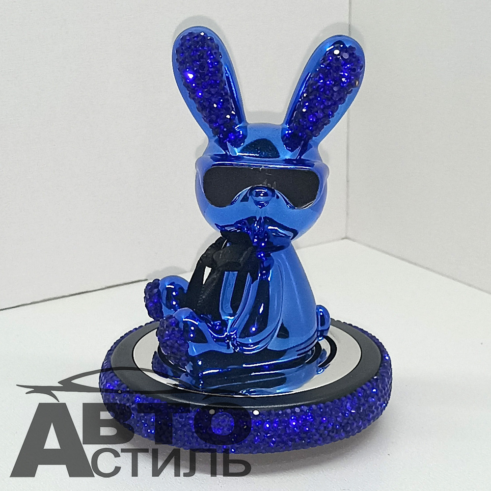 Ароматизатор-игрушка -на торпеду- ЗАЯЦ - YC-25BLU синий