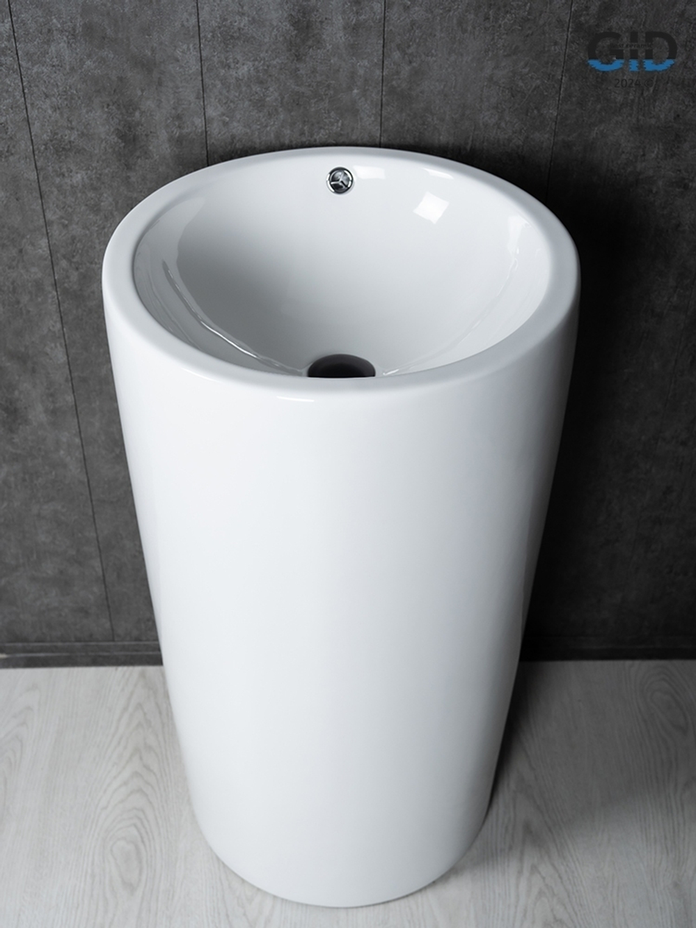 Раковина Gid Nb163 81107 накладная белая 46x46x85