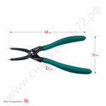 KRAFTOOL 180 мм, прямые губки, внутренний, Съемник стопорных колец (22812-1)