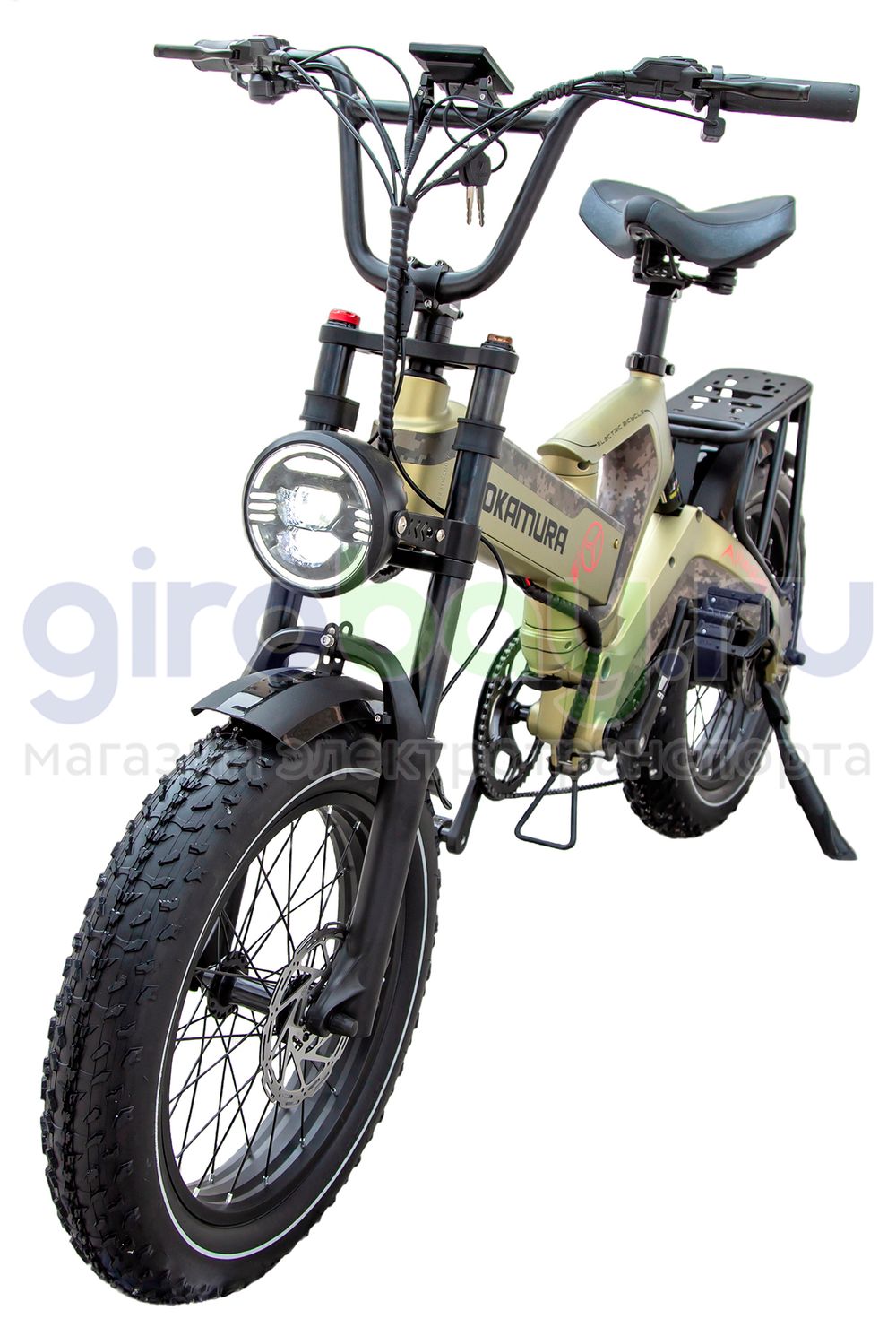 Электровелосипед Yokamura Apache (48V/20Ah) - Military Khaki фото 9 фото №9
