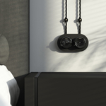 Розетка с заземлением черный ретро W5671008