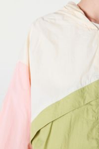 Олимпийка из нейлона "Колор блок" женская