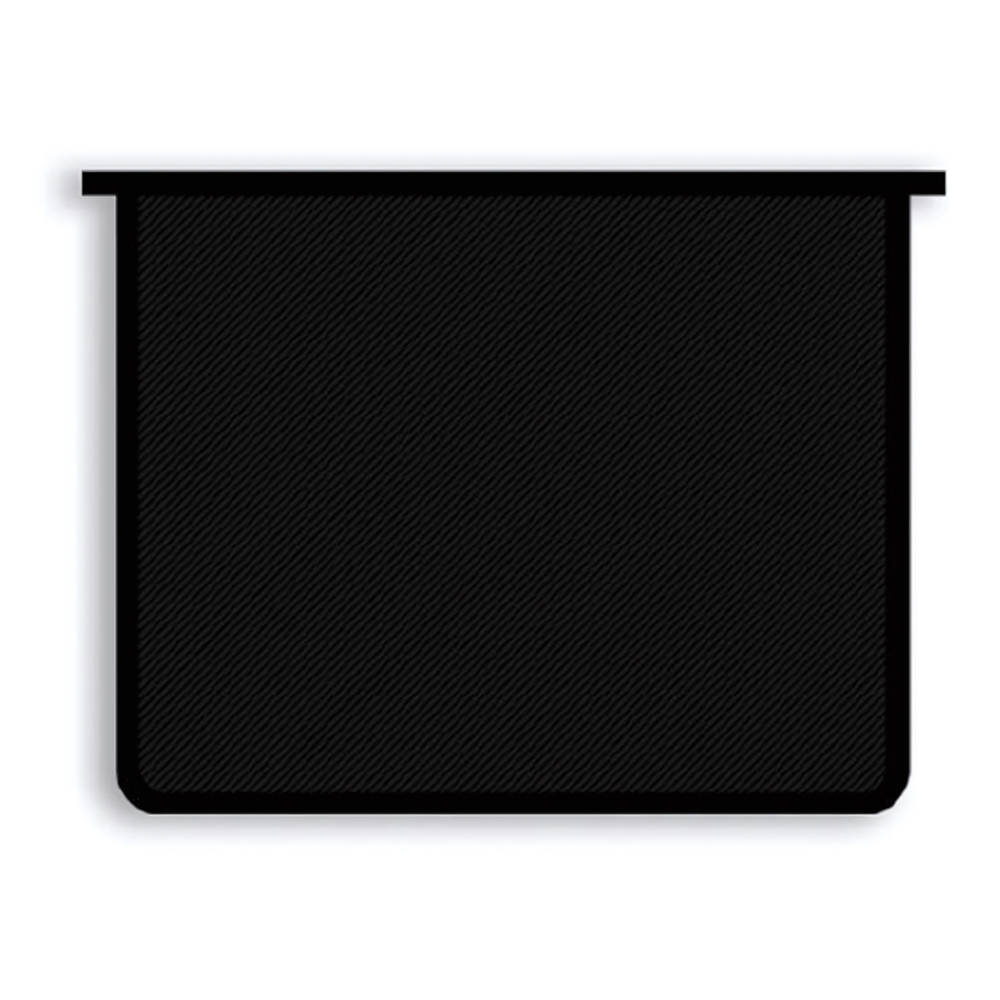 Папка для тетрадей А5, молния сверху "Черная" (Пчелка)