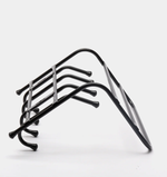 Вешалка настенная металлическая с полкой, усиленная, 6 крючков