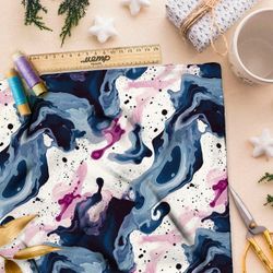 Ткань Ниагара Софт абстрактные пятна