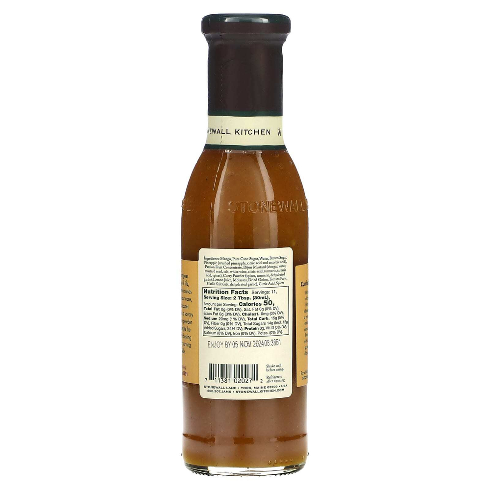 Stonewall Kitchen, Curried Mango Grille Sauce, 11 fl oz (330 ml)