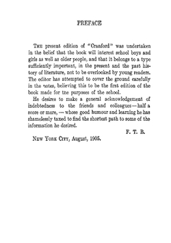 Elizabeth Gaskell S Cranford | Franklin T. Baker
