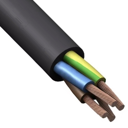 Провод соединительный ПВС 4х0,75 гибкий черный ГОСТ 7399 ККЗ KKZ40-00006956