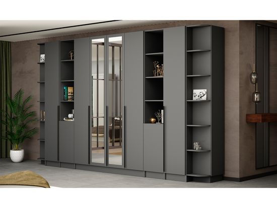 Шкаф МАДРИД 4-х дв 1600 с зеркалом