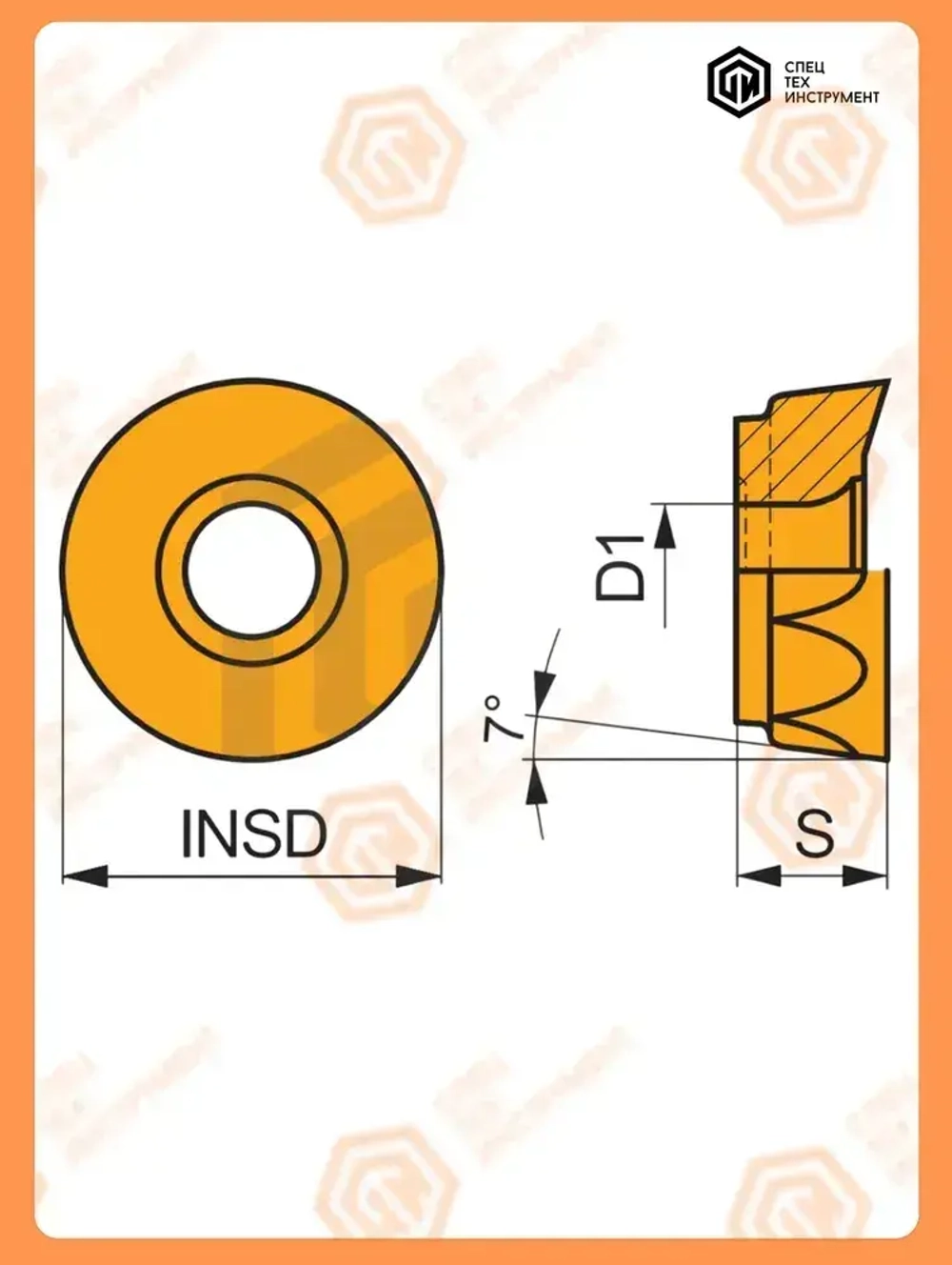 Пластина RCMT2006MOTN JT4340 STI