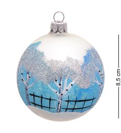 Элита НФШ-1579 Ел. украшение Шар «Зимний пейзаж» 85 мм