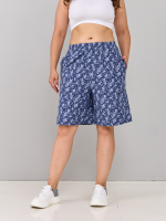 Шорты Н-147/джинс-голубыецветы