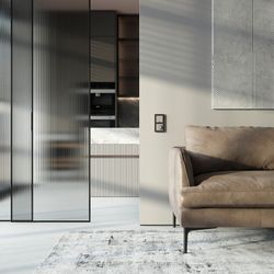 Выключатель двухклавишный с подсветкой без рамки Werkel дымчатый W1220104