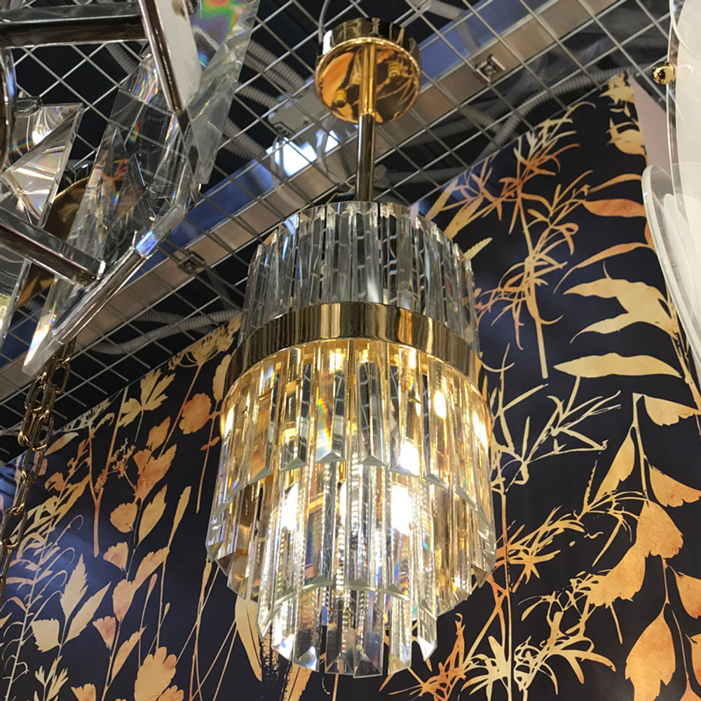 Подвесной светильник Cloyd BROTIGAN-A P4 / Ø20 см - золото (арт.10278)