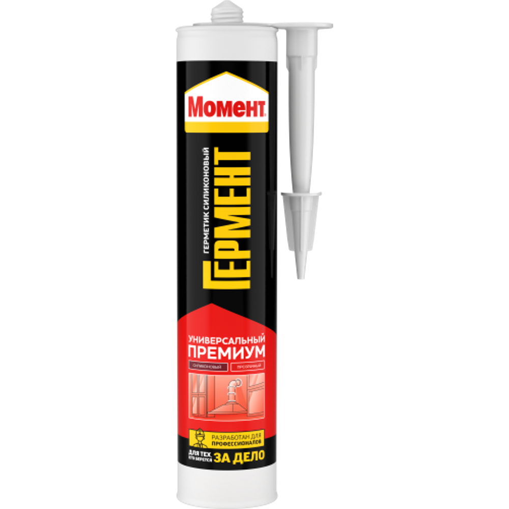Герметик Момент 1998755 Гермент Премиум силиконовый универсальный прозрачный 280 мл. | Момент