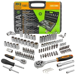 Набор инструментов 108пр. 1/4'', 1/2''(6гр.) ISMA ISMA-41082-5EURO