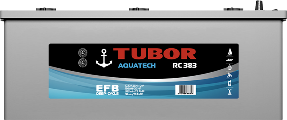 TUBOR AQUATECH RS 383 6CT- 190 аккумулятор