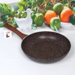 Сковорода «BAROLY» GRAY 28см индукционная с антипригарным покрытием, бакелитовая ручка