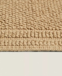 ZARA HOME ХЛОПКОВЫЙ КОВРИК ДЛЯ ВАННОЙ, ОЛИВКОВЫЙ