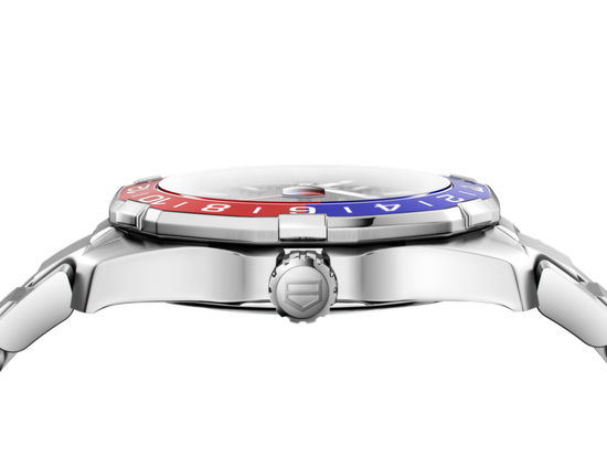 Мужские механические часы Aquaracer GMT Calibre 5 WAY201A.BA0927 TAG Heuer толщина