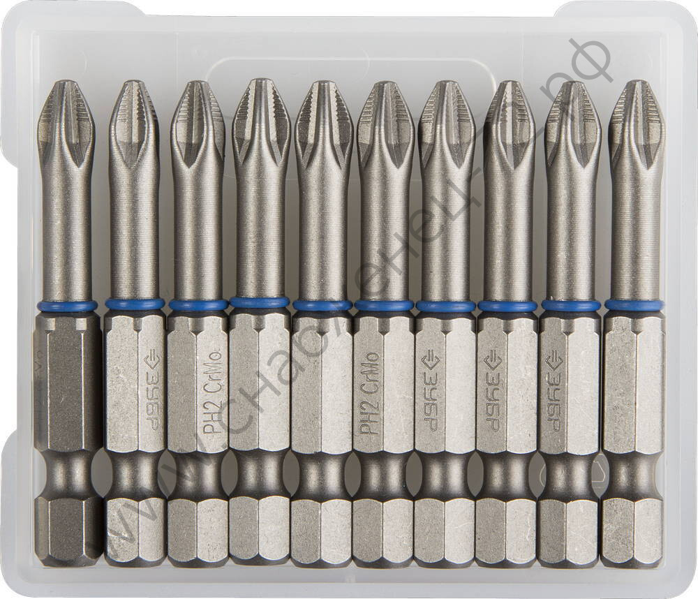 ЗУБР ЭКСПЕРТ PH 2, 50 мм, 10 шт., Торсионные биты (26011-2-50-10)