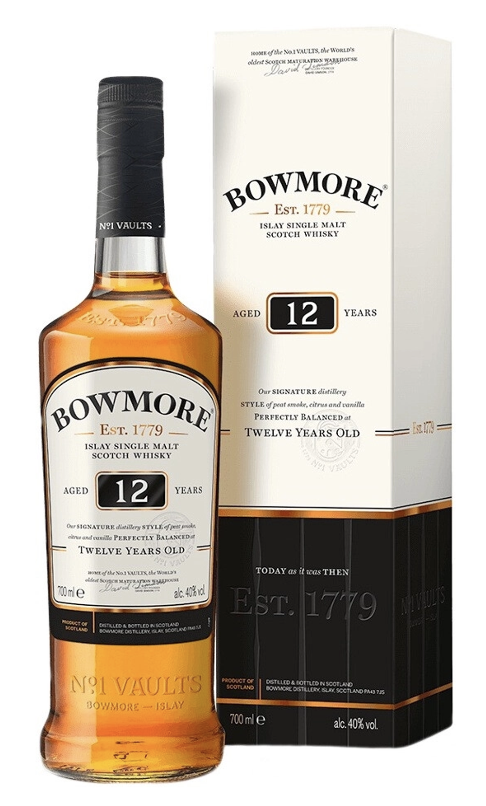Виски Bowmore 12 Years Old, 0.7 л.