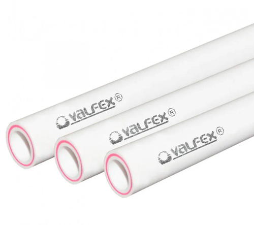Труба из полипропилена Valfex SDR 7.4 DN75 x 10,3 PN20 (штанга 4 м), белая, армированная стекловол-м