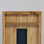 Зеркало настенное, 33х120, Пиафорте, прямоугольное, в раме, коричневое, массив дуба, Dipriz