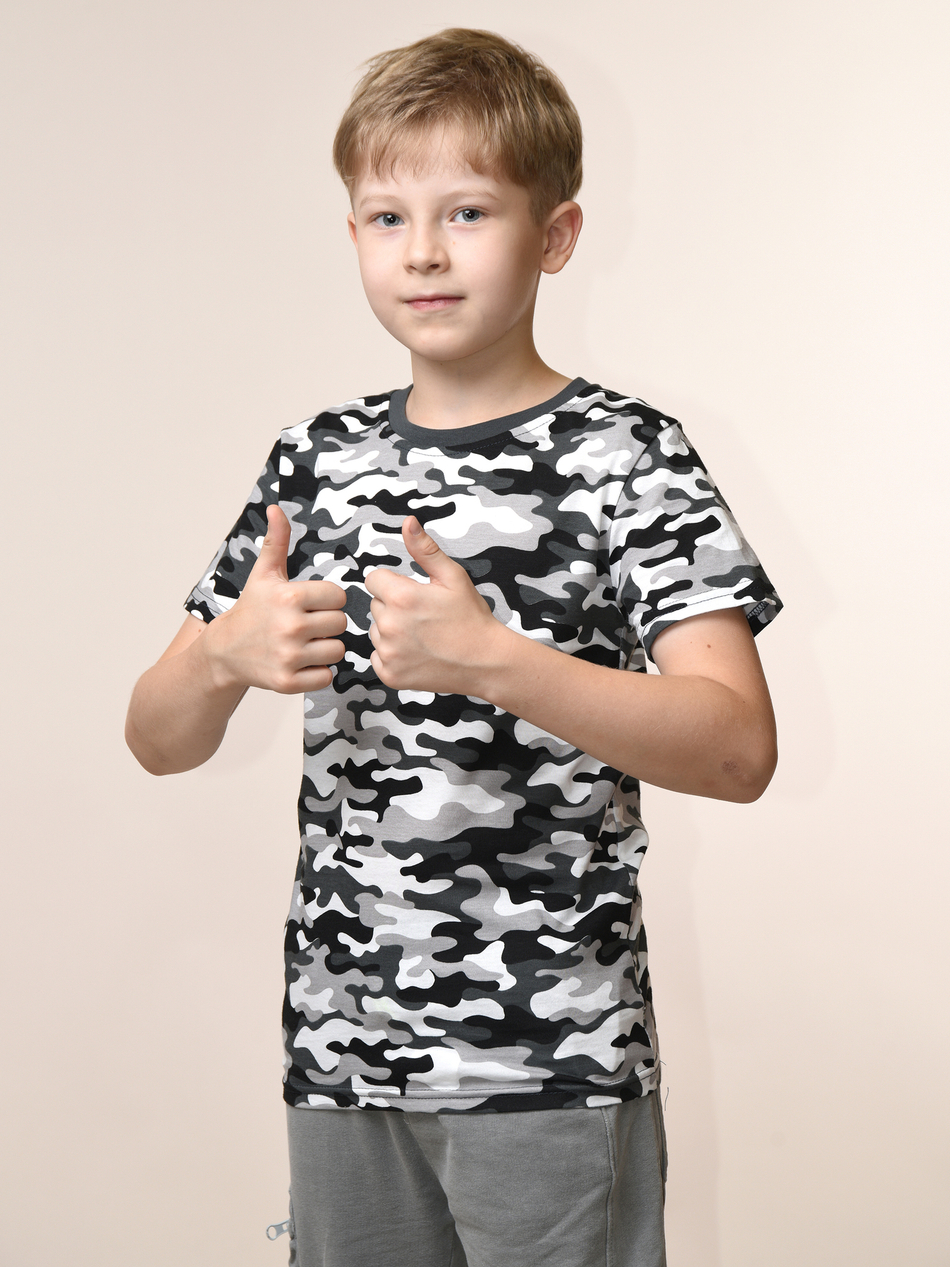 Футболка для мальчика камуфляжная