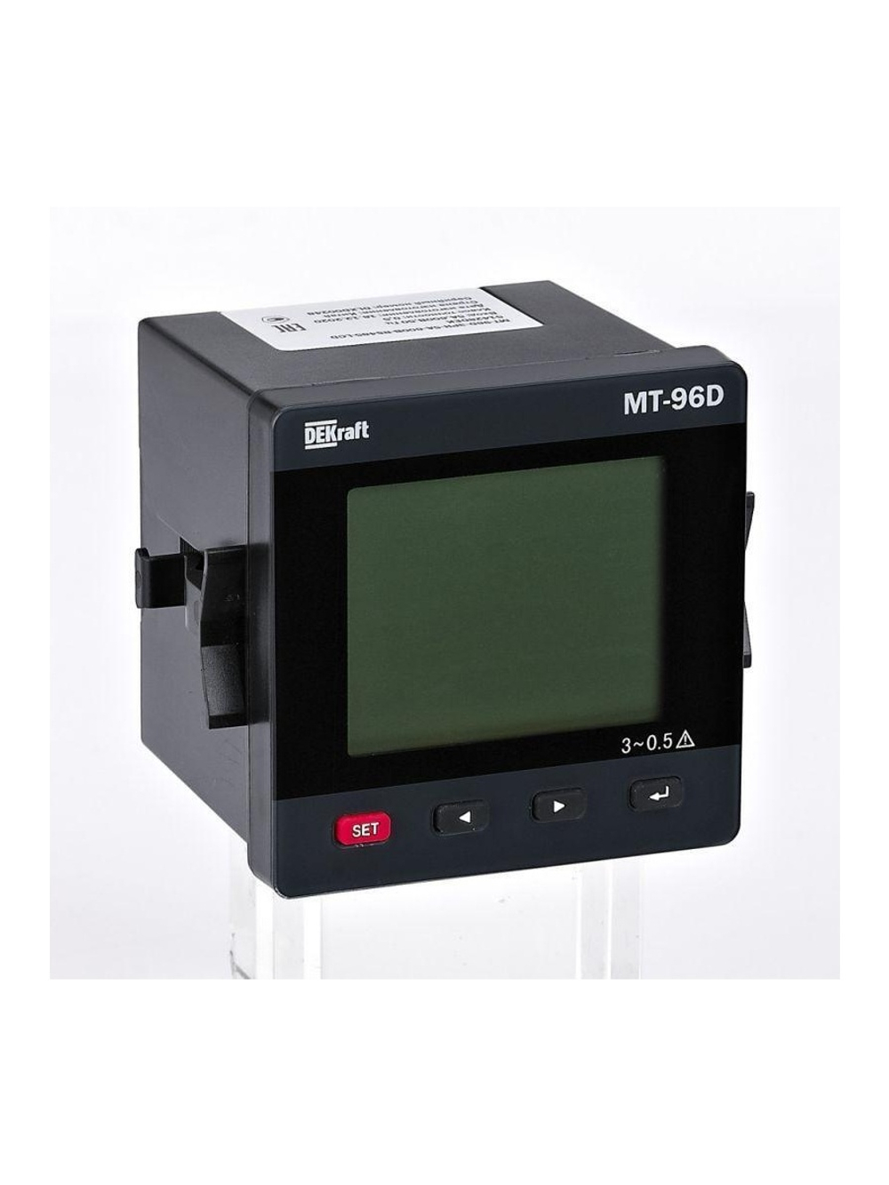 Мультиметр цифровой МТ-96D 3ф вх. 600В 5А RS-485 96х96мм LCD-дисплей DEKraft 51428DEK