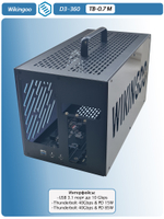 Внешний корпус для видеокарты Wikingoo D3-T360, EGPU, Thunderbolt 3/4. + доп. питание Type-C