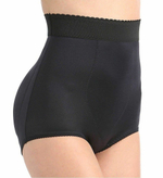 Шелковистые трусы с завышенной талией и пуш-ап эффектом (Размер: S) (Цвет: белый)