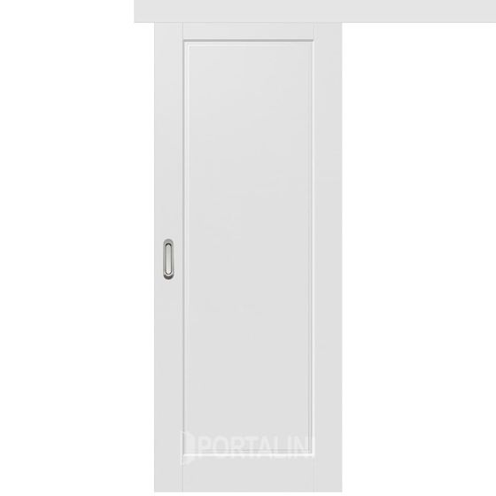 Одностворчатая дверь купе эмаль VFD Porta Polar белая глухая
