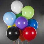 Шар (18''/46 см), Синий, пастель, 1 шт.