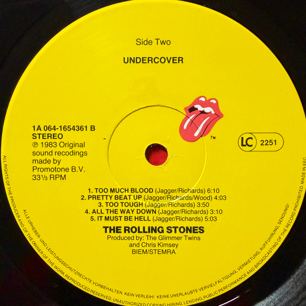 Rolling Stones - Undercover (Европа 1983г.)