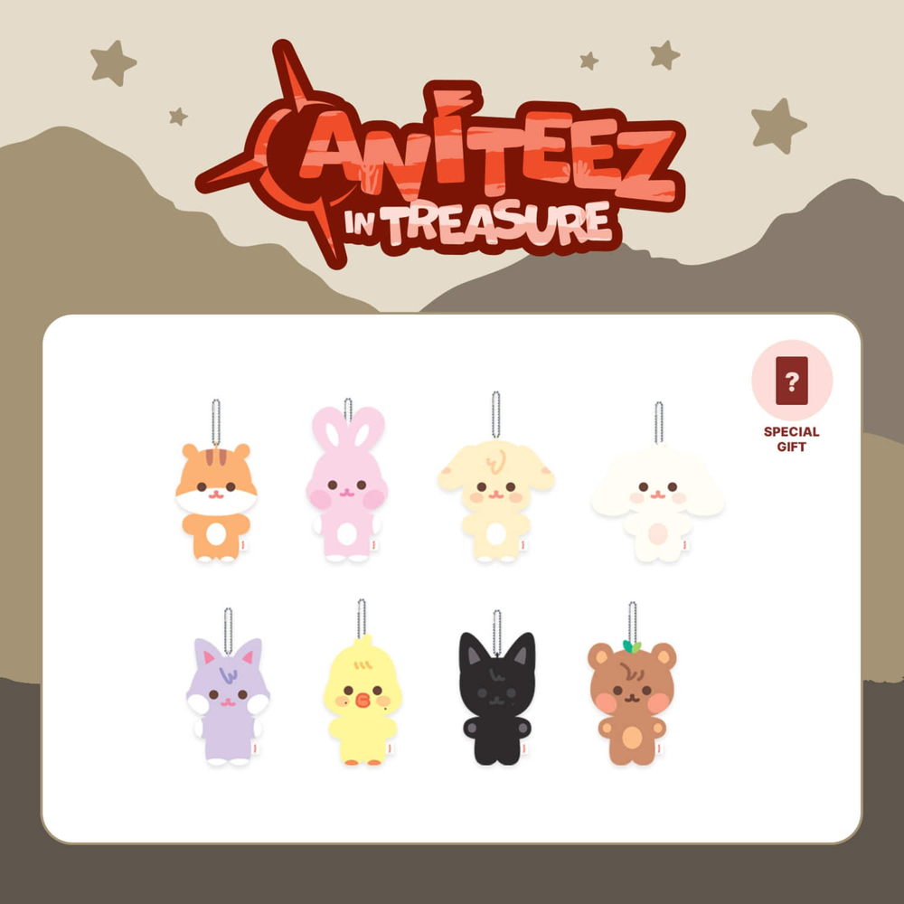 Мерч ATEEZ - ANITEEZ IN TREASURE MD 17. (FLAT-FUR PLUSH)