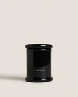 Zara Home Свеча ароматическая Cedar Wood 150 г, растительный воск, аромат древесный, Коричневый