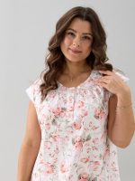 Ночная сорочка С-007/персиковый-розы