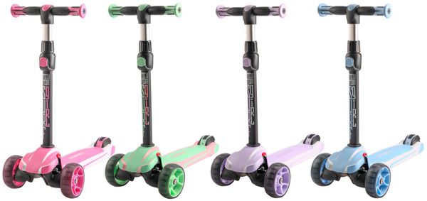 Детский самокат для девочек от 3 до 7 лет Tech Team Surf Girl