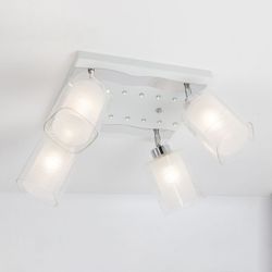 Citilux Прима CL160241 Люстра с поворотными плафонами Белая Хром